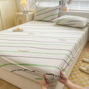GobekUsa Coarse Cloth Prue Cotton Queen Fitted Sheet Set with Pillowcases