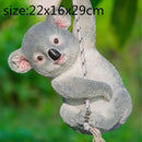 GobekUsa Cartoon Koala Panda Swinging Garden Sculpture Decoration