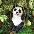 GobekUsa Cartoon Koala Panda Swinging Garden Sculpture Decoration