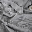 GobekUsa Eucalyptus Fiber Jacquard Summer Quilt Set with Soft Silky Comforter, Sheet, Pillowcases