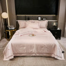 GobekUsa Eucalyptus Fiber Jacquard Summer Quilt Set with Soft Silky Comforter, Sheet, Pillowcases