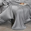 GobekUsa Eucalyptus Fiber Jacquard Summer Quilt Set with Soft Silky Comforter, Sheet, Pillowcases
