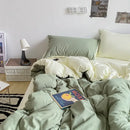 GobekUsa Cotton Quilted Duvet Cover Soft Comforter Skin-Friendly Bedclothes