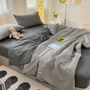 GobekUsa Cotton Quilted Duvet Cover Soft Comforter Skin-Friendly Bedclothes