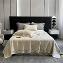 GobekUsa Eucalyptus Fiber Summer Quilt Bedding Set with Cool Feeling, Soft Silky Comforter & Bed Sheet Set