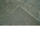 Gray, Silver and Charcoal Hand Knotted antique look Traditional Oushak 8x10 wool area Rug