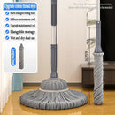 Gray silver easy spin mop with microfiber head for kitchen floors by Decorbites