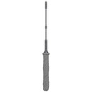 Gray silver easy spin mop with microfiber head for kitchen floors by Decorbites