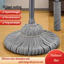 Gray silver easy spin mop with microfiber head for kitchen floors by Decorbites