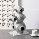 GobekUsa Abstract Planet Hollow Pipe Ceramic Ornament Figurine - Home Decor Accessory