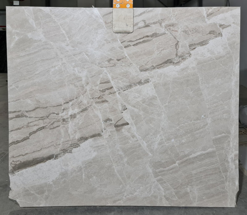 Gray String Bookmatching Polished Marble Slab