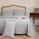 GobekUsa Egyptian Cotton Quilt Set, Reversible Bedspread, Luxe Coverlet, 3Pcs