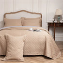 GobekUsa Egyptian Cotton Quilt Set, Reversible Bedspread, Luxe Coverlet, 3Pcs