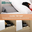 GobekUsa Bed Wedge Pillow Memory Foam Mattress Gap Filler with 2 Large Side Pockets