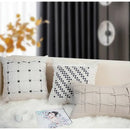 GobekUsa Gray Faux Rex Rabbit Fur Decorative Cushion Coverluxury Throw Pillow