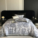 GobekUsa Jungle Print Flowers Bedding Set: Silky Soft Duvet Cover, Sheet Set, Pillowcase