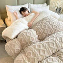 GobekUsa Cozy Winter Bed Blanket: Luxe Lamb Cashmere Warmth Quilt for Comfort