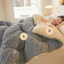 GobekUsa Cozy Winter Bed Blanket: Luxe Lamb Cashmere Warmth Quilt for Comfort