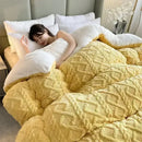 GobekUsa Cozy Winter Bed Blanket: Luxe Lamb Cashmere Warmth Quilt for Comfort
