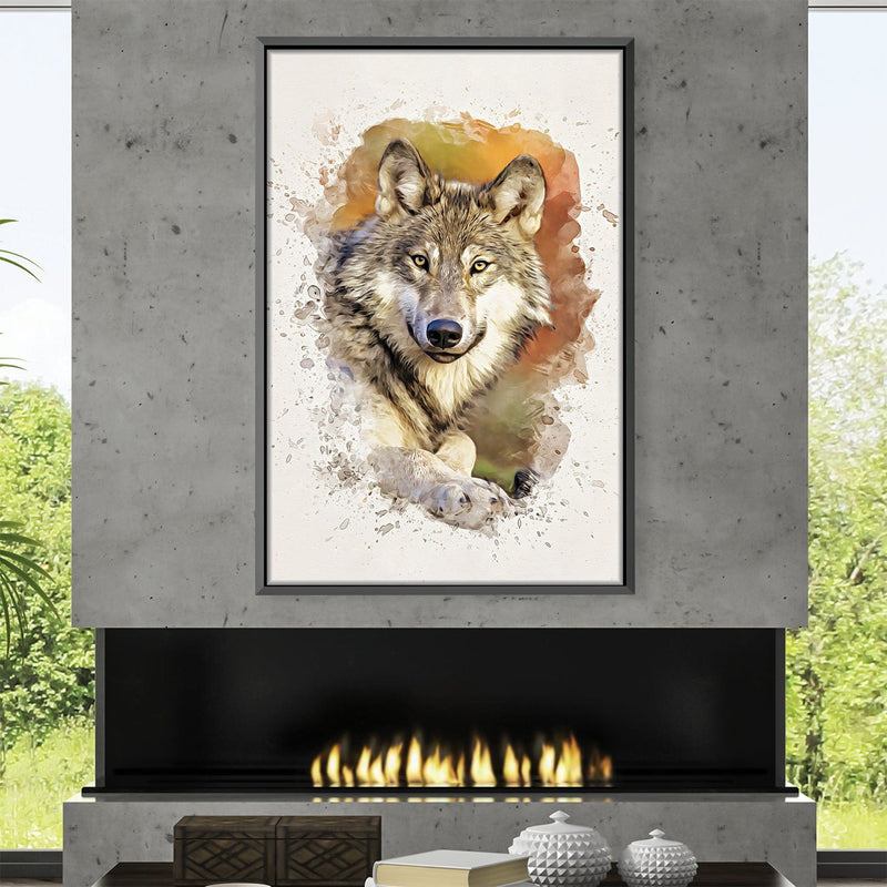 Gray Wolf Canvas