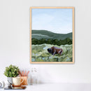 "Grazing in Yellowstone" Art Print