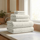 Turkish Cotton Ribbed 6-Piece Bath Towel Set - Georgiana Collection by Great Bay Home