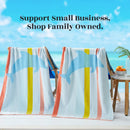 2 Pack Vibrant Beach Towels - Boca Collection by Great Bay Home