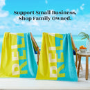 2 Pack Vibrant Beach Towels - Boca Collection by Great Bay Home