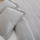 Textured Striped Quilt Set - Ellie Collection by Great Bay Home