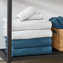 4 Pack Ribbed Hand Towels - Rori Collection by Great Bay Home