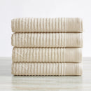 4 Pack Ribbed Hand Towels - Rori Collection by Great Bay Home