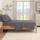 Heathered Solid Cotton Blend Flannel Sheet Set - Anders Collection by Great Bay Home