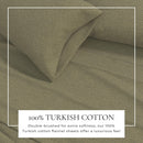 Heathered Solid Cotton Blend Flannel Sheet Set - Anders Collection by Great Bay Home