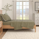 Heathered Solid Cotton Blend Flannel Sheet Set - Anders Collection by Great Bay Home