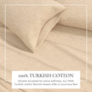 Heathered Solid Cotton Blend Flannel Sheet Set - Anders Collection by Great Bay Home