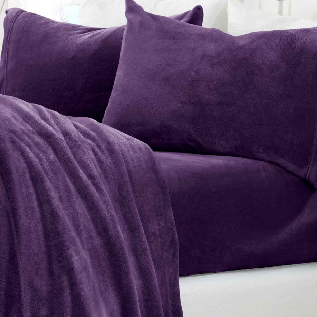 Solid Jewel-Toned Plush Sheet - Velvet Luxe Collection, photo 3 of 14