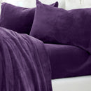 Solid Jewel-Toned Plush Sheet - Velvet Luxe Collection by Great Bay Home