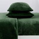 Solid Jewel-Toned Plush Sheet - Velvet Luxe Collection by Great Bay Home