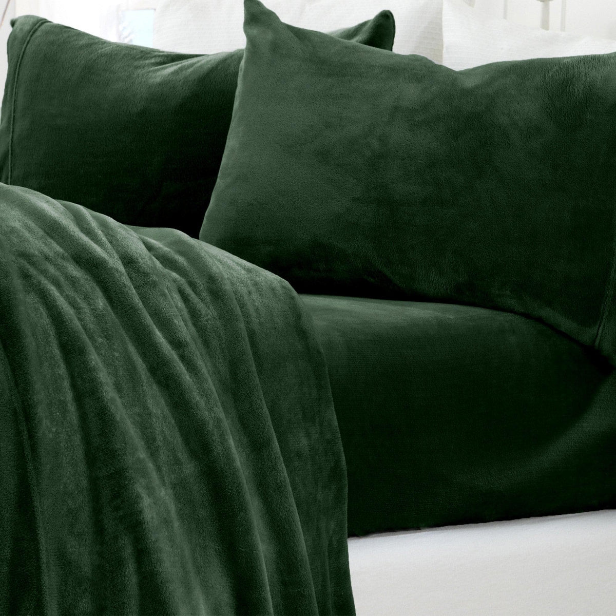 Solid Jewel-Toned Plush Sheet - Velvet Luxe Collection, photo 5 of 14