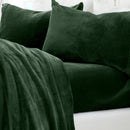 Solid Jewel-Toned Plush Sheet - Velvet Luxe Collection by Great Bay Home