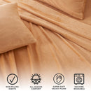 Solid Jewel-Toned Plush Sheet - Velvet Luxe Collection by Great Bay Home