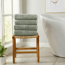 4 Pack Cotton Bath Towels - Kasper Collection by Great Bay Home