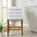 6 Pack Cotton Hand Towels - Kasper Collection by Great Bay Home