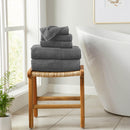 6 Piece Set Cotton Bath Towels - Kasper Collection by Great Bay Home