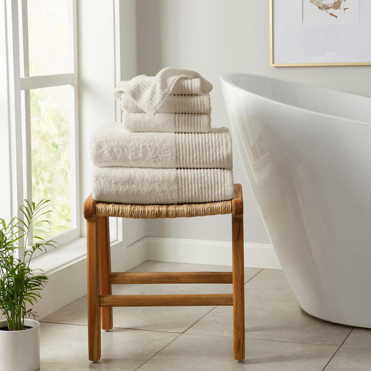 6 Piece Set Cotton Bath Towels - Kasper Collection, photo 31 of 41