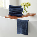 6 Piece Set Cotton Bath Towels - Kasper Collection by Great Bay Home