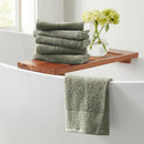 6 Piece Set Cotton Bath Towels - Kasper Collection by Great Bay Home