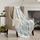 Velvet Plush Sherpa Luxury Bed Blanket - Cielo Collection by Great Bay Home