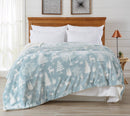 Velvet Plush Sherpa Luxury Bed Blanket - Cielo Collection by Great Bay Home