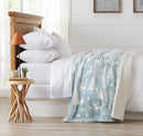 Velvet Plush Sherpa Luxury Bed Blanket - Cielo Collection by Great Bay Home
